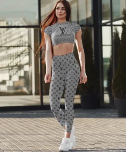 LV | Premium Crop Top Leggings Set AT18