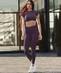 LV | Premium Crop Top Leggings Set AT16