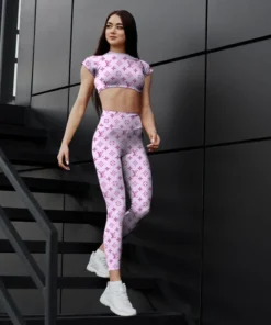 LV | Premium Crop Top Leggings Set AT13