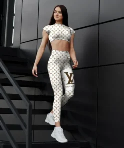 LV | Premium Crop Top Leggings Set AT9