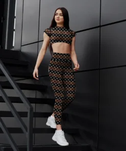 LV | Premium Crop Top Leggings Set AT7