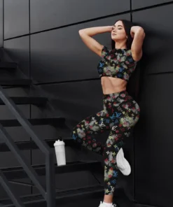 LV | Premium Crop Top Leggings Set AT5