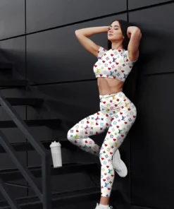 LV | Premium Crop Top Leggings Set AT2