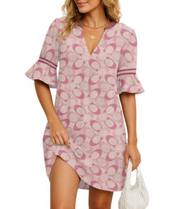 COACH | Premium V-neck Flowy Dress VFD167-CCH-HYT-TT-03062506