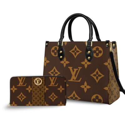 LV | Premium Leather Handbag & Zip Wallet Combo CB296-LV-HYT-NA-17072501