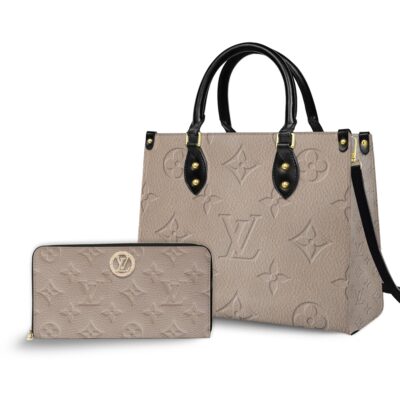 LV | Premium Leather Handbag & Zip Wallet Combo CB296-LV-HYT-NA-17072502
