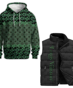 LV | Premium Puffer Vest & Hoodie Combo CB307-LV-HYT-TT-23072503