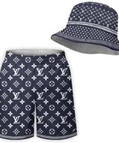 LV | Premium Swim Shorts & Bucket Hat Combo CB261-LV-HYT-TH-07072506