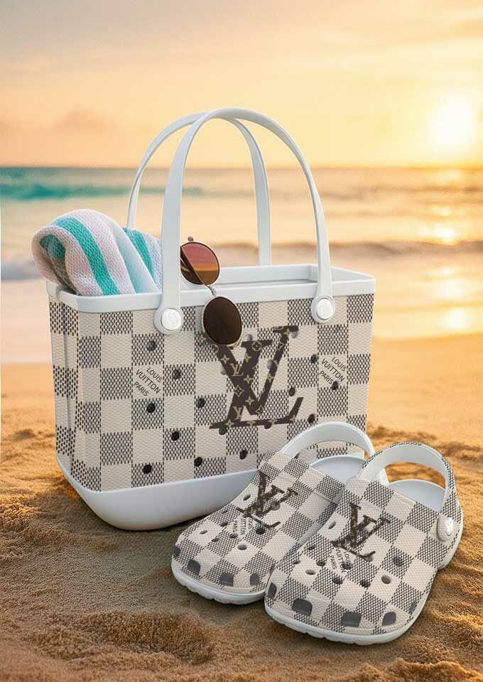 LV | Premium Crocs & Rubber Tote Bag Combo LYA-140725