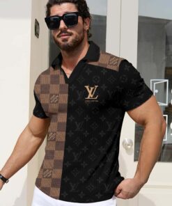 LV | Premium Short Sleeve Polo Sweater PLSW286-LV-HYT-16072505
