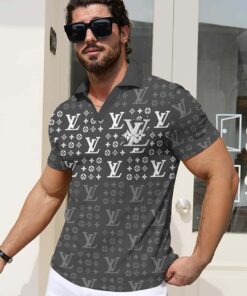 LV | Premium Short Sleeve Polo Sweater PLSW286-LV-HYT-16072502