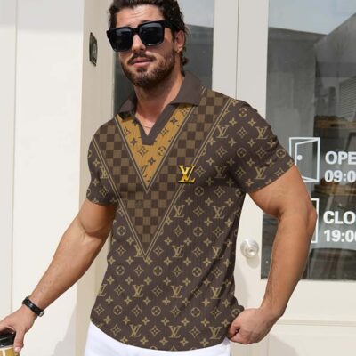 LV | Premium Short Sleeve Polo Sweater PLSW286-LV-HYT-16072501
