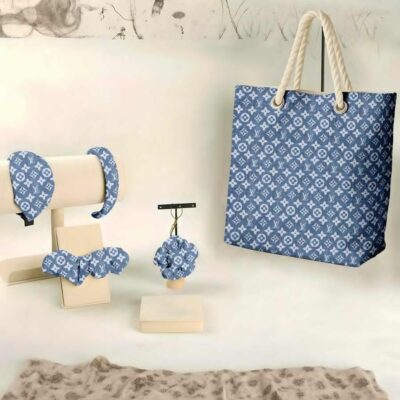 LV | Premium Elegant Monogram Denim Set for Women Combo