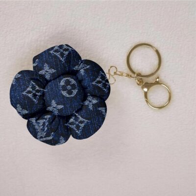 LV | Premium Elegant Monogram Denim Blue Set for Women Combo - Keychain