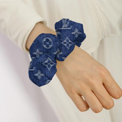 LV | Premium Elegant Monogram Denim Blue Set for Women Combo - Hair Loop Headband
