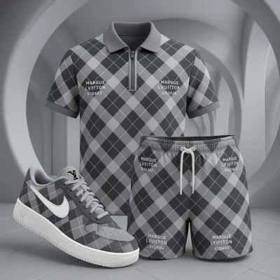 Louis Vuitton | Premium Polo Shirt & Shorts Match AF1 Sneaker Hot 2025 NK4 18-21/06