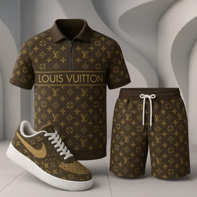 Louis Vuitton | Premium Polo Shirt & Shorts Match AF1 Sneaker Hot 2025 NK10 18-21/06