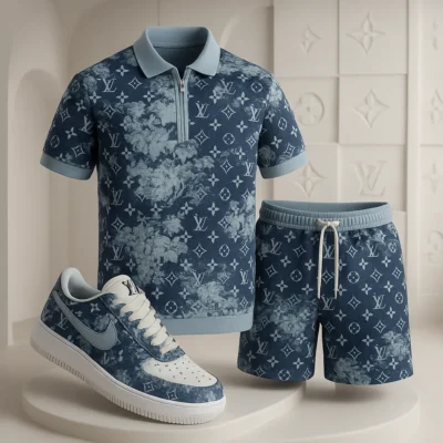 Louis Vuitton | Premium Polo Shirt & Shorts Match AF1 Sneaker Hot 2025 NK13 18-21/06