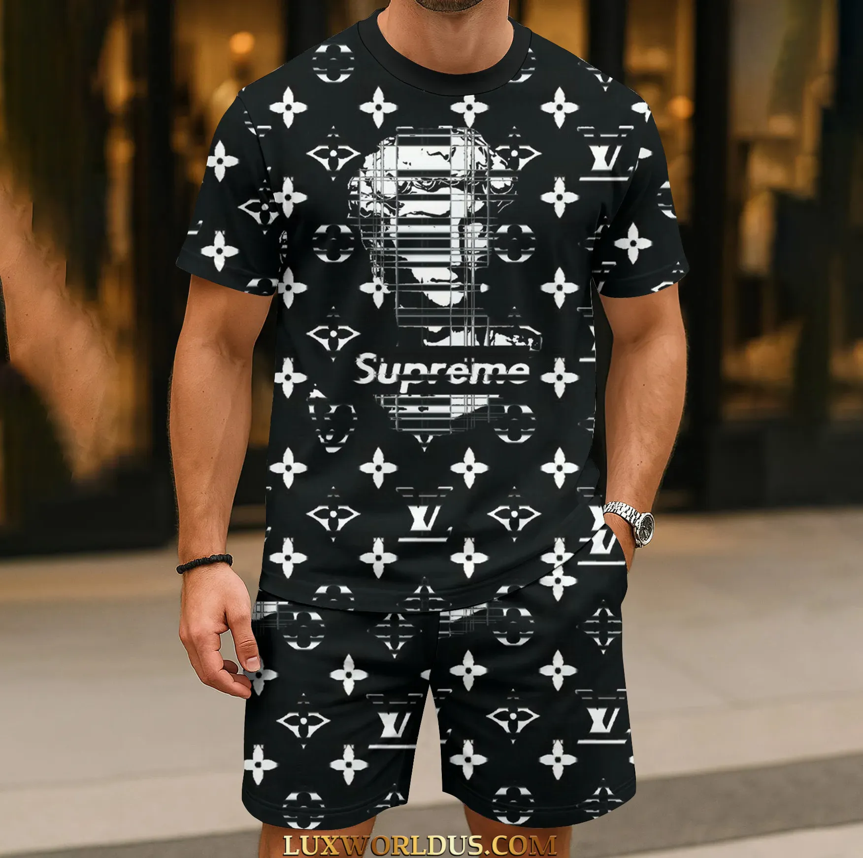 Louis Vuitton |  Limited Edition T-Shirt & Shorts Set 2025 TD5 21-29/06