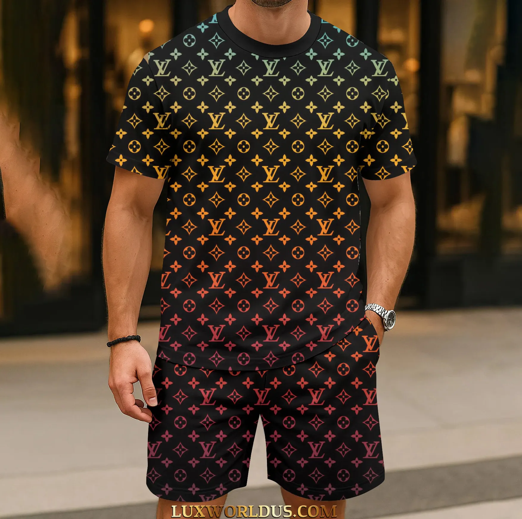Louis Vuitton |  Limited Edition T-Shirt & Shorts Set 2025 TD10 21-29/06