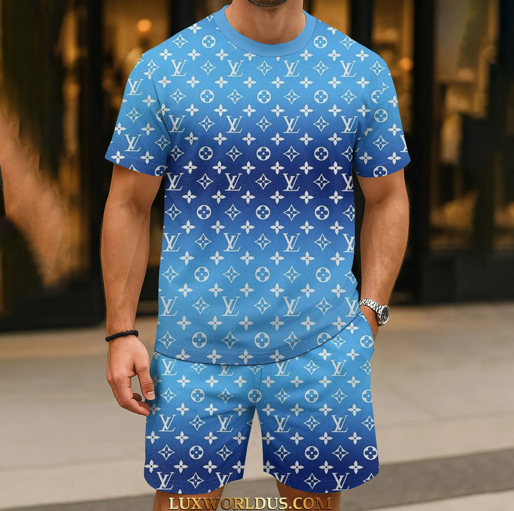 Louis Vuitton |  Limited Edition T-Shirt & Shorts Set 2025 TD13 21-29/06
