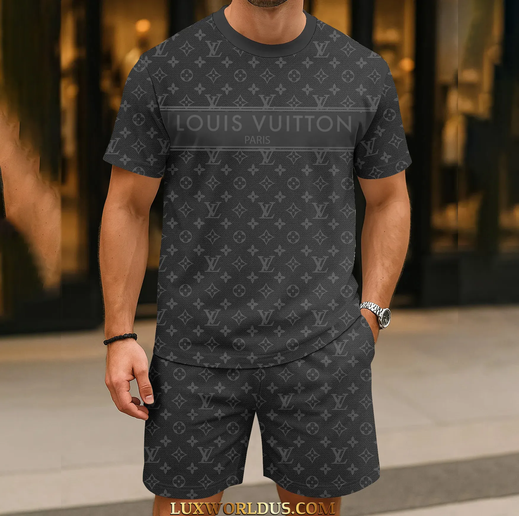 Louis Vuitton |  Limited Edition T-Shirt & Shorts Set 2025 TD14 21-29/06