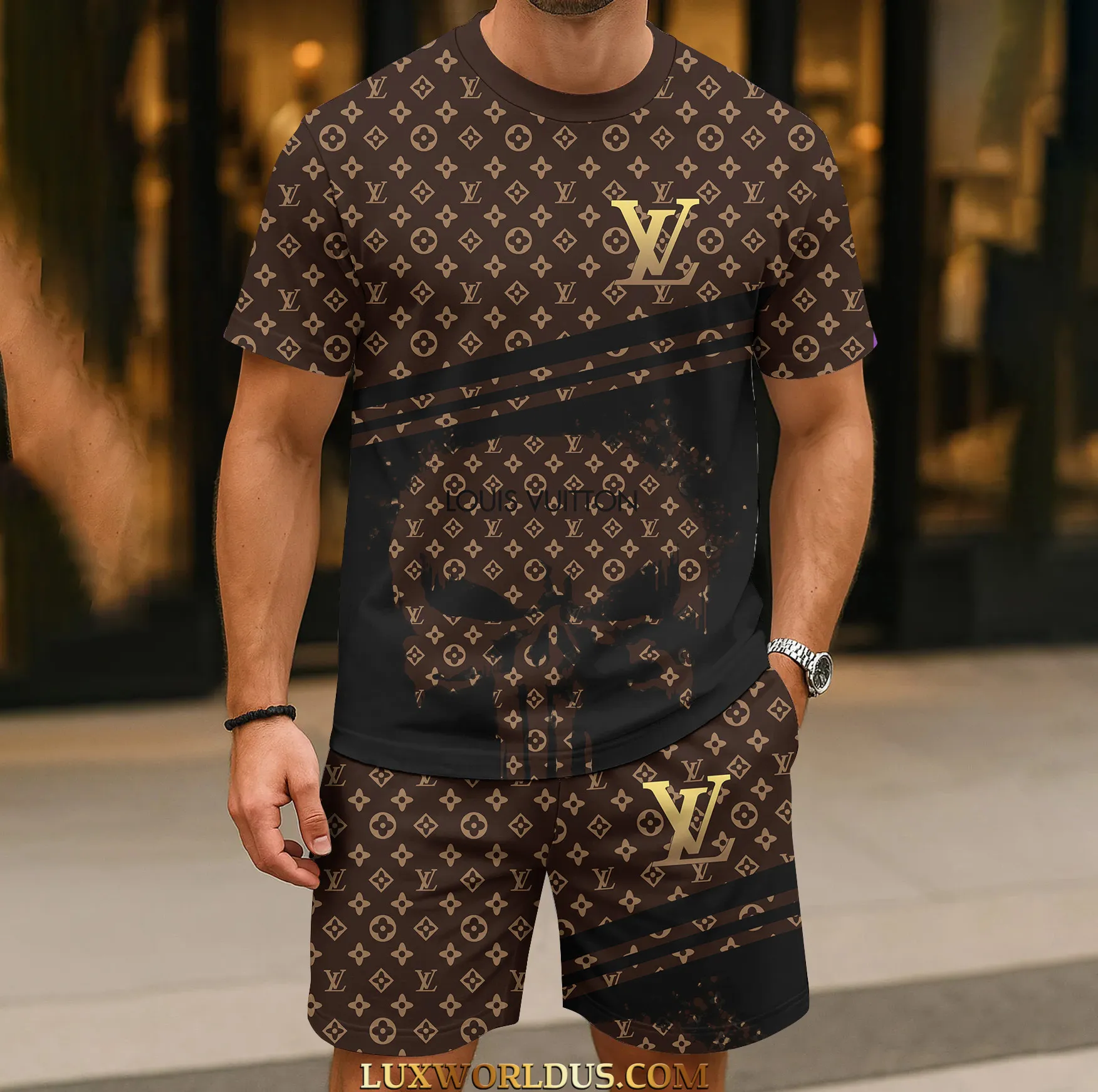 Louis Vuitton |  Limited Edition T-Shirt & Shorts Set 2025 TD15 21-29/06
