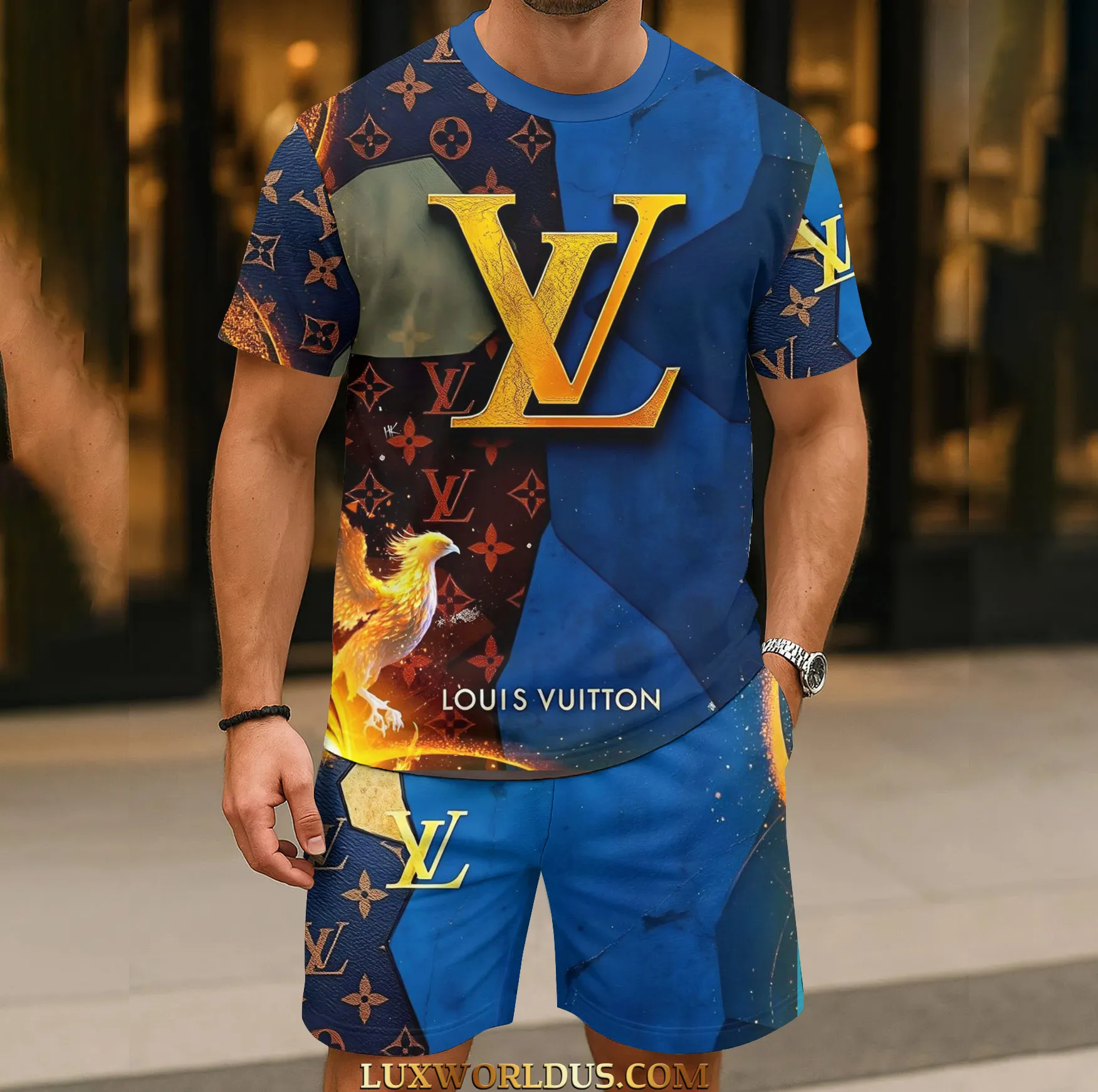 Louis Vuitton |  Limited Edition T-Shirt & Shorts Set 2025 TD17 21-29/06