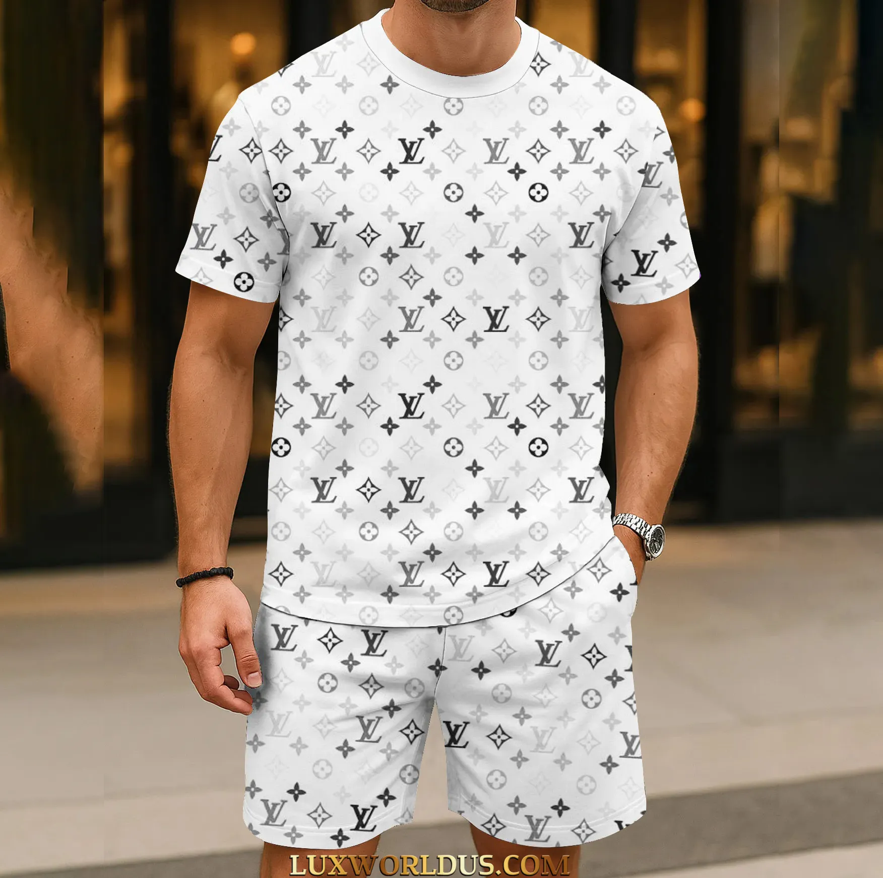 Louis Vuitton |  Limited Edition T-Shirt & Shorts Set 2025 TD18 21-29/06