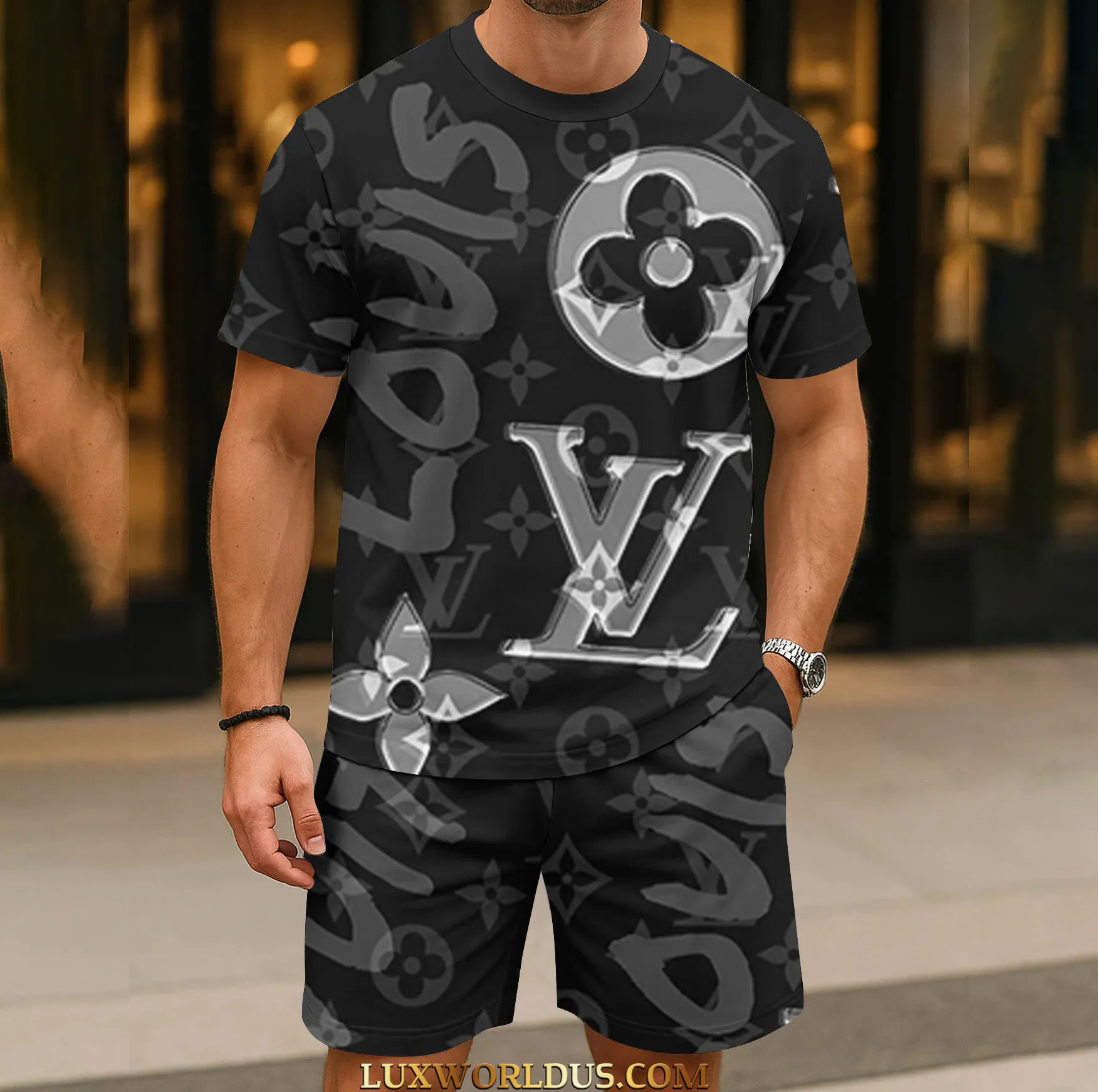 Louis Vuitton |  Limited Edition T-Shirt & Shorts Set 2025 TD19 21-29/06