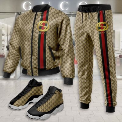Gucci | Limited Edition Winter Tracksuits Match AJ 13 Sneaker TD2