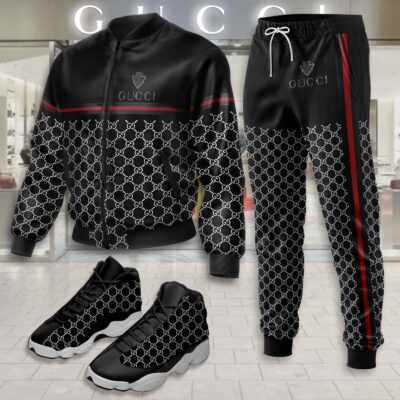 Gucci | Limited Edition Winter Tracksuits Match AJ 13 Sneaker TD16