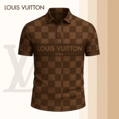 Louis Vuitton | High Quality Printed Men Polo-Shirt TD86