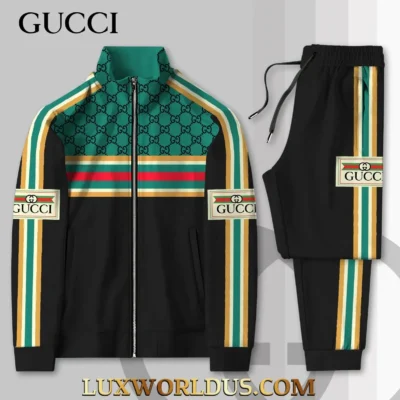 GUCCI | Premium Stand Collar Jacket & Pants Set 2025 TD21