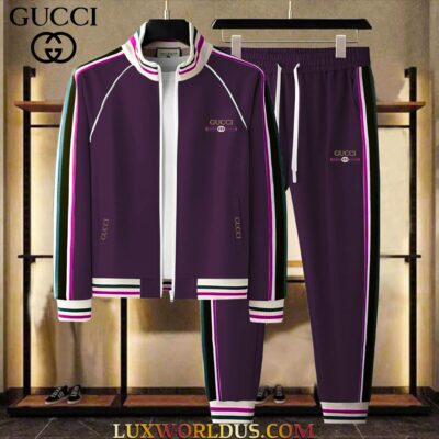 GUCCI | Premium Stand Collar Jacket & Pants Set 2025 TD19