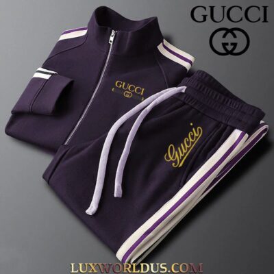 GUCCI | Premium Stand Collar Jacket & Pants Set 2025 TD29