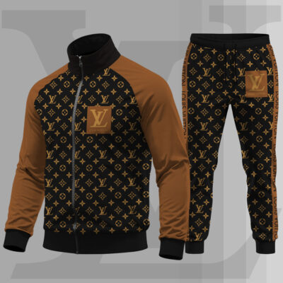 Louis Vuitton | New Released High Quality Stand Collar Jacket and Sweatpants Set TD9