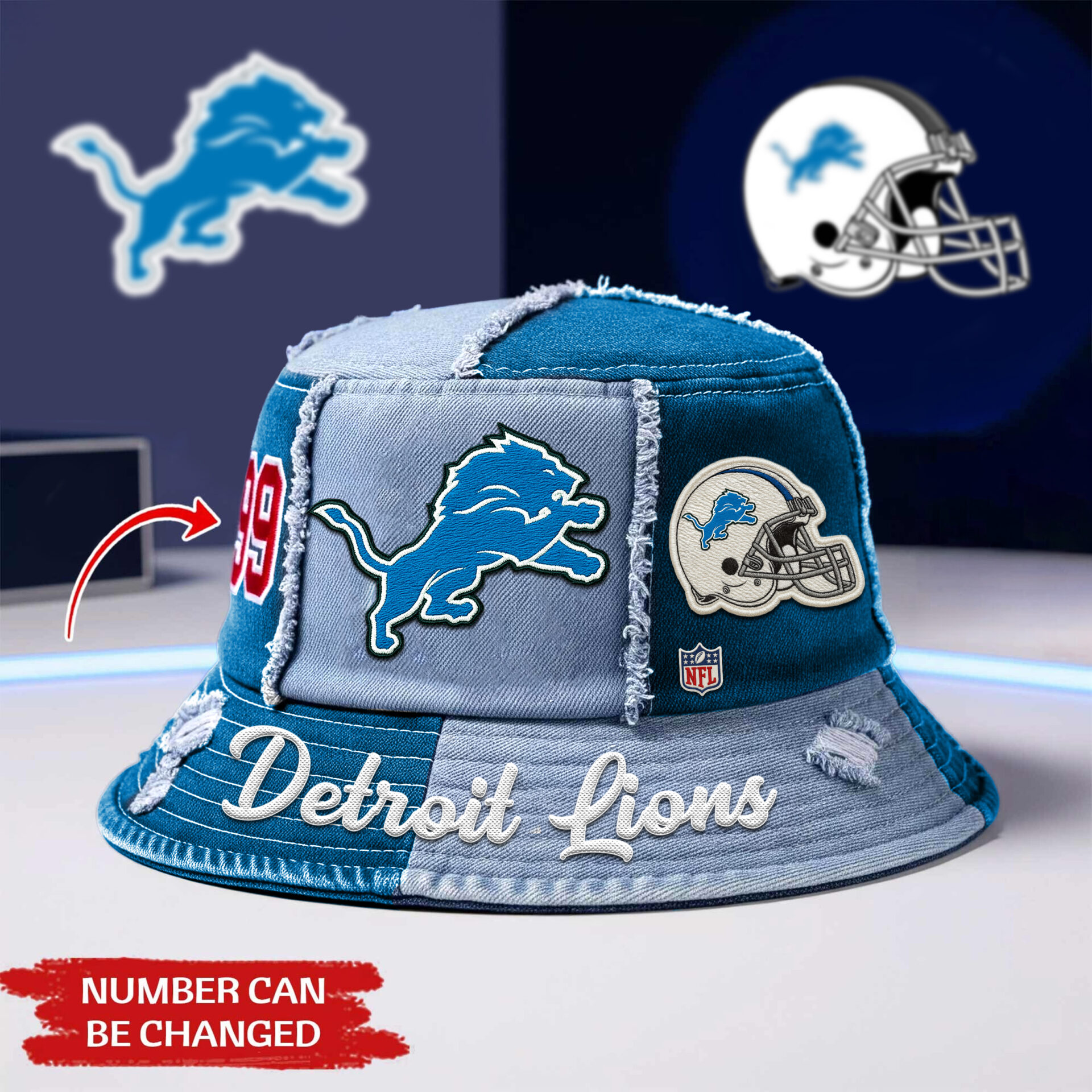Detroit Lions | Premium NFL Bucket Hat