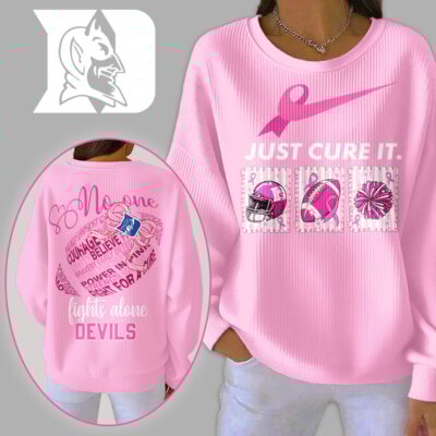 Duke Blue Devils | Premium NCAA Breast Cancer Awareness T-Shirt And Sweatshirt - Pink