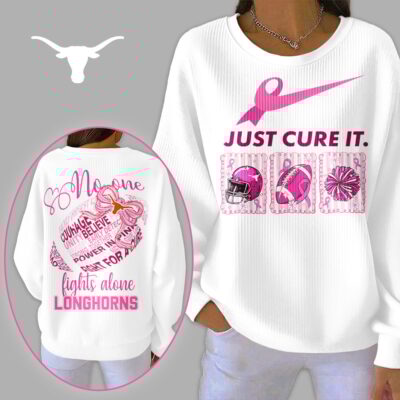 Texas Longhorns | Premium NCAA Breast Cancer Awareness T-Shirt And Sweatshirt