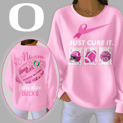 Oregon Ducks | Premium NCAA Breast Cancer Awareness T-Shirt And Sweatshirt - Pink