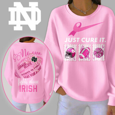 Notre Dame Fighting Irish | Premium NCAA Breast Cancer Awareness T-Shirt And Sweatshirt - Pink