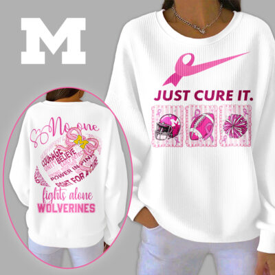 Michigan Wolverines | Premium NCAA Breast Cancer Awareness T-Shirt And Sweatshirt
