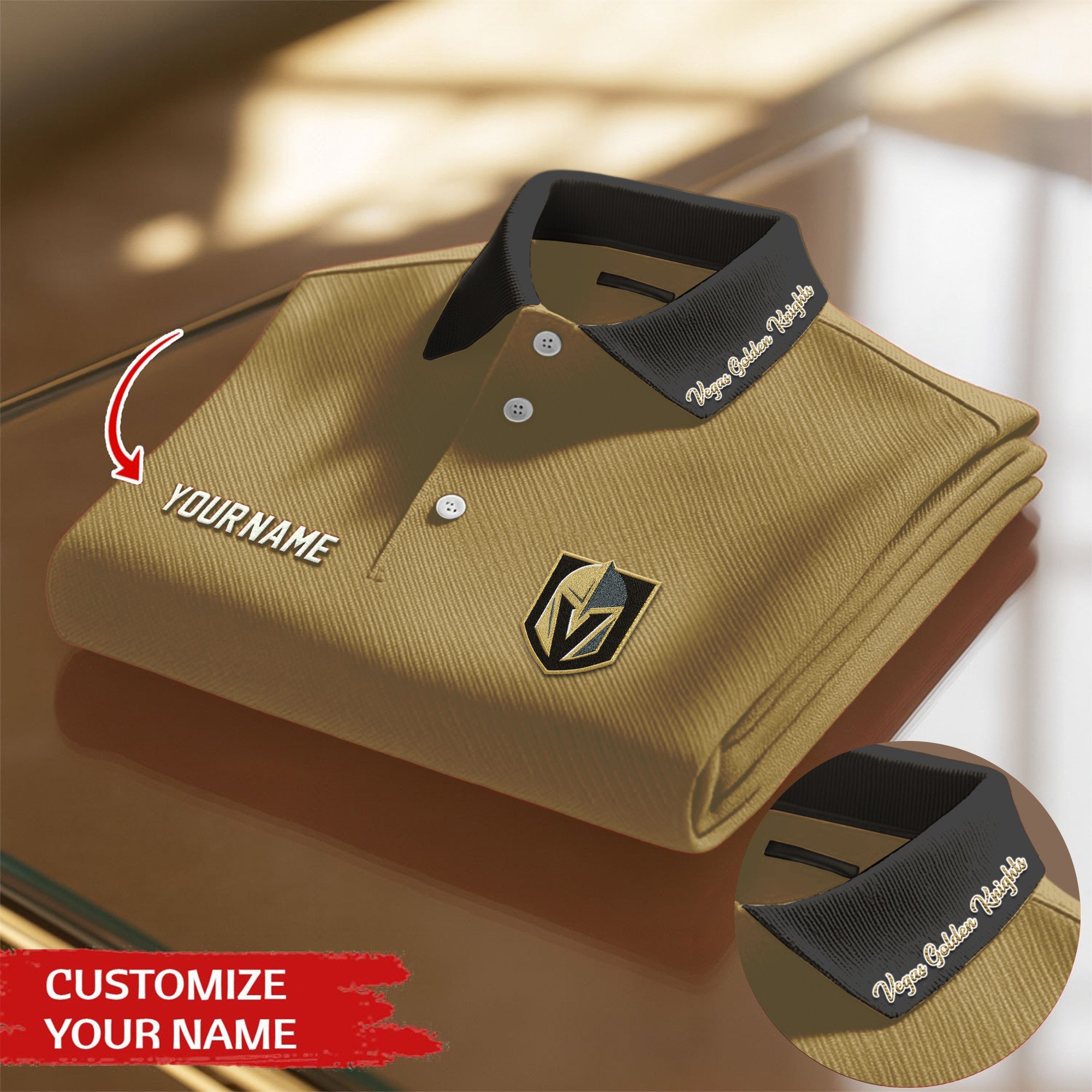 Vegas Golden Knights | Premium NHL Polo Shirt - Image 3