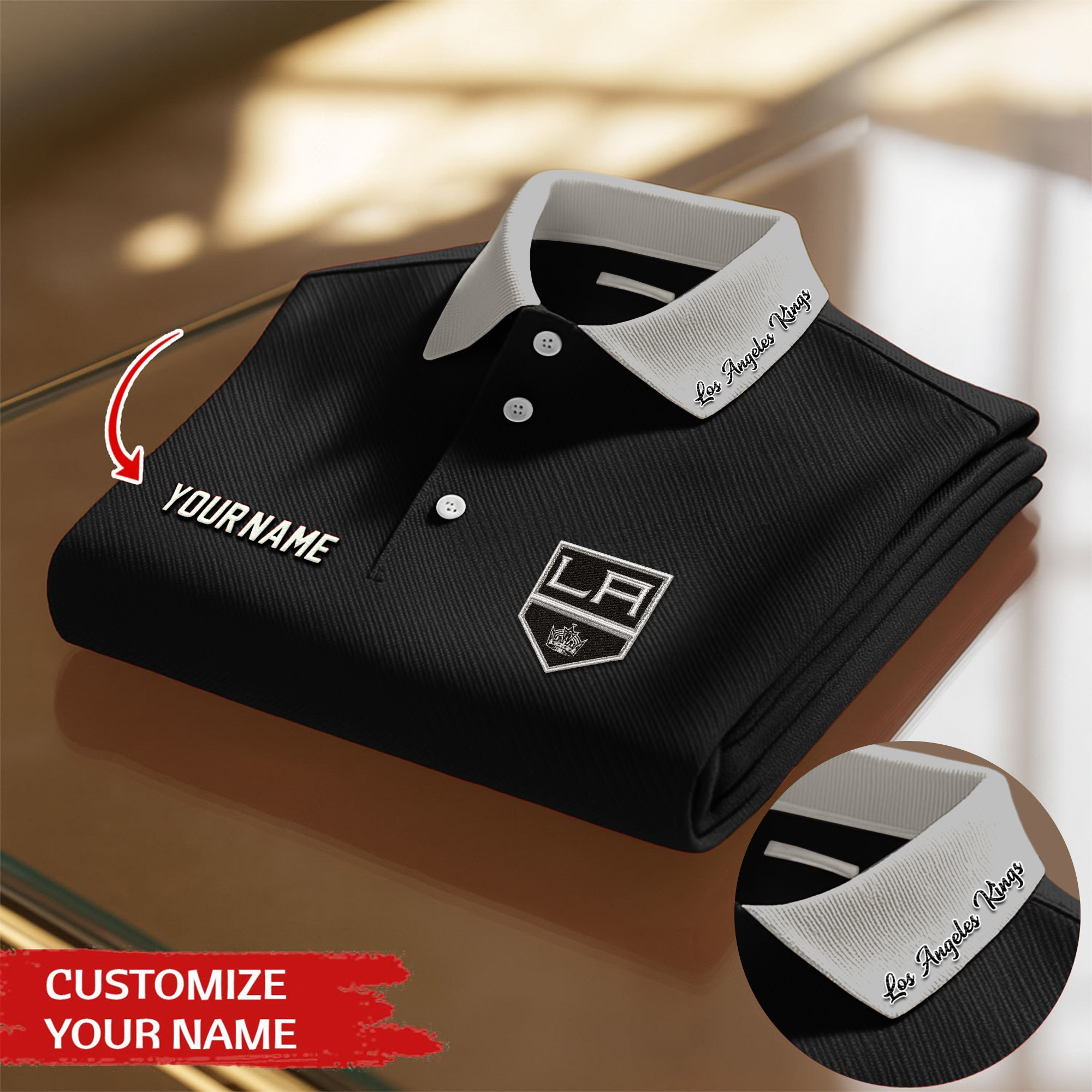 Los Angeles Kings | Premium NHL Polo Shirt - Image 2