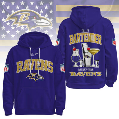 Baltimore Ravens | Premium NFL Bartender Fan Hoodie