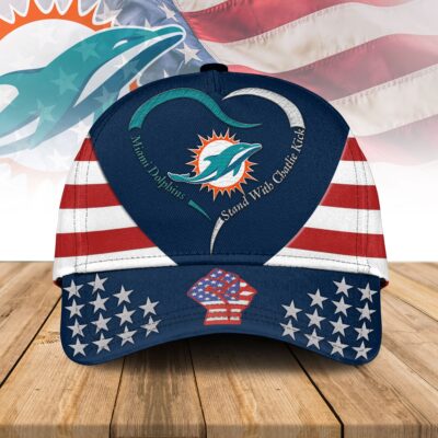 Miami Dolphins | Premium Classic Cap NFL Stand With Charlie Kirk