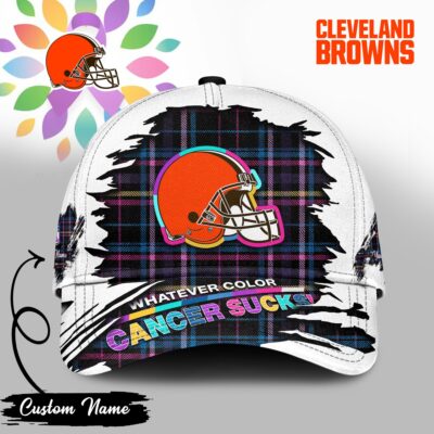 Cleveland Browns | Premium Classic Cap NFL Whatever Color Cancer Sucks