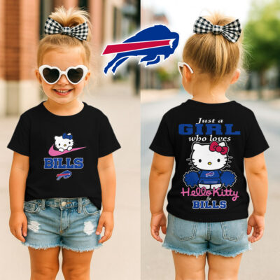 Buffalo Bills | Premium NFL Football Girl Hello Kitty Fan Kid Shirt