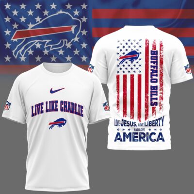 Buffalo Bills | Premium Live Like Charlie Patriotic 3D Shirt